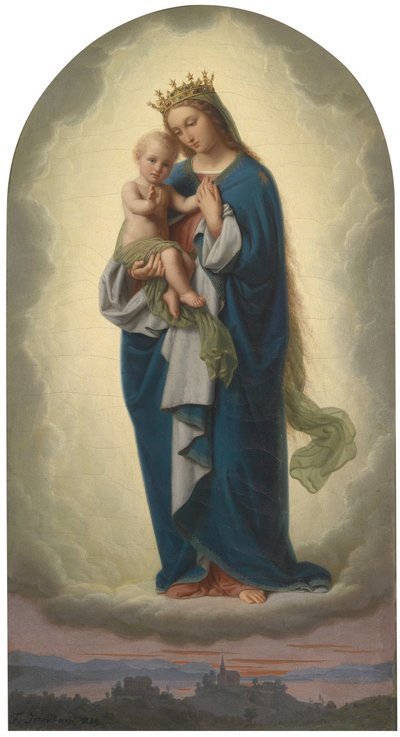 Madonna with Child by Franz Ittenbach